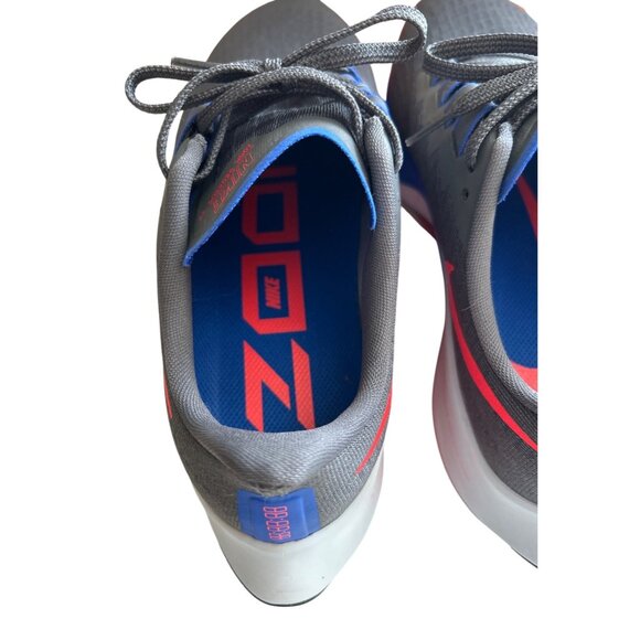 Nike Air Zoom Pegasus 37 Running Shoes Size 10 Grey/Blue/Red Breathable Mesh - Picture 5 of 13